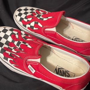 Blood checkered Vans